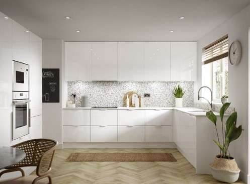 12 Modern Kitchen Color Ideas for a Stylish Look 2 Bright White and Silver