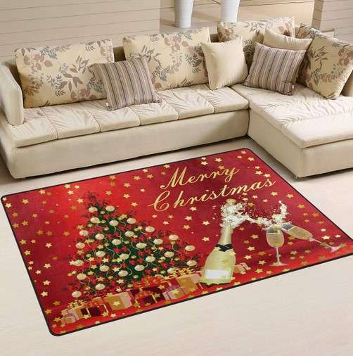 Get Festive: 15 Christmas Décor Ideas for Living Room Bliss 21 Christmas Rug
