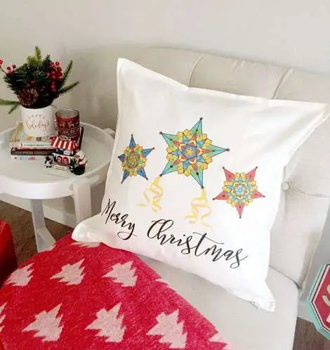 17 Christmas Pillow Covers for a Festive Holiday Home 19 Christmas Star Pillow Cover