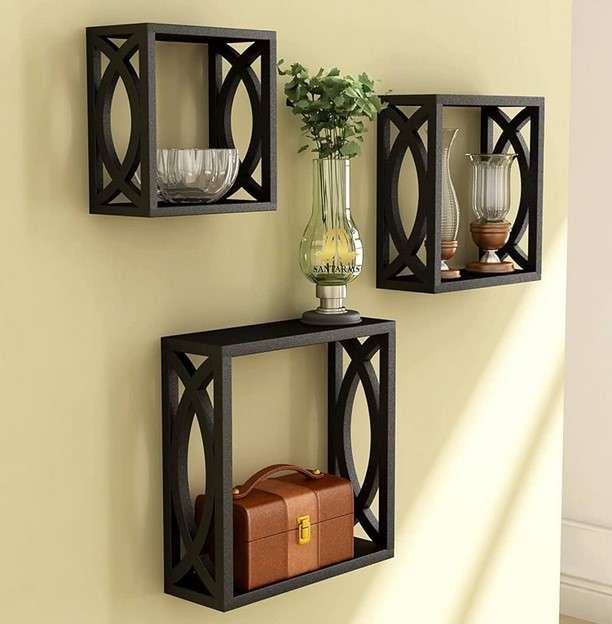 20 Floating Shelf Design Ideas To Transform Your Home 10 Create a Unique Display with a Wall-Mounted Cube Shelf