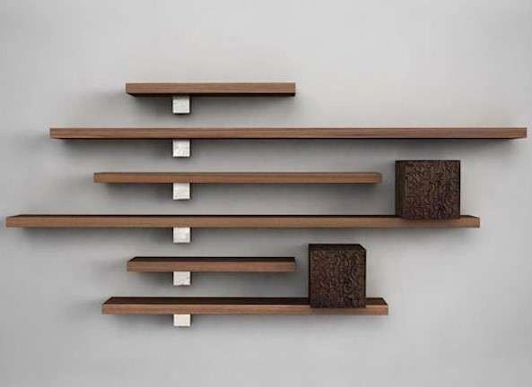 20 Floating Shelf Design Ideas To Transform Your Home 30 Creative with a Hanging Floating Shelf