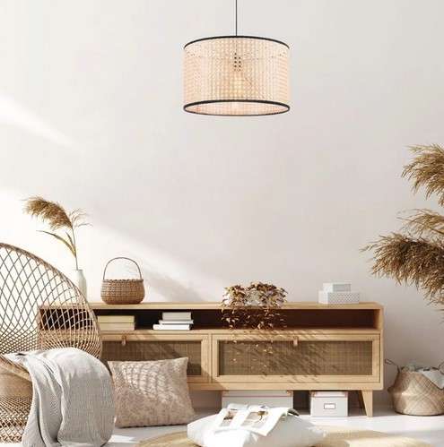 12 Hanging Lamp Ideas for Bedroom 5 Drum Shade Pendant Lamp