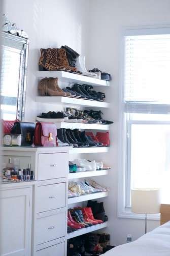 15 Shoe Storage Ideas for Small Spaces That Will Transform Your Home 5 Floating Shelves 1