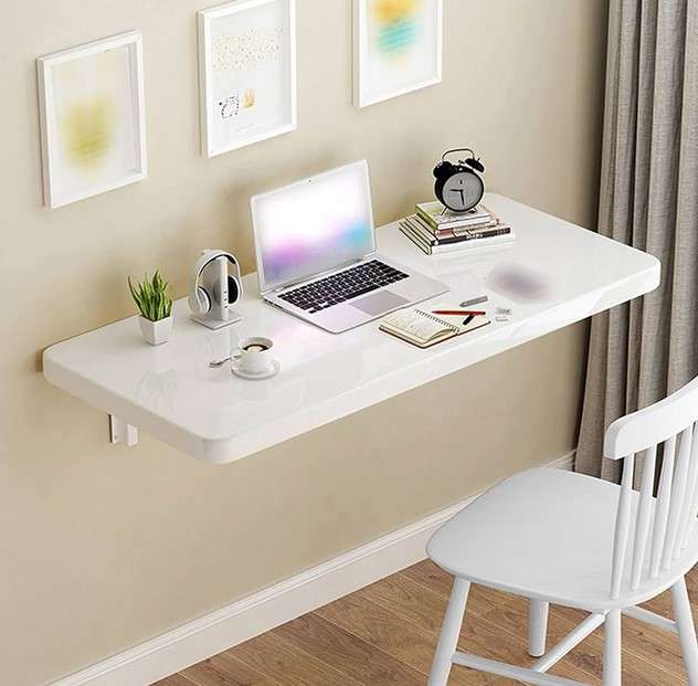 Functionality with a Wall-Mounted Desk Shelf