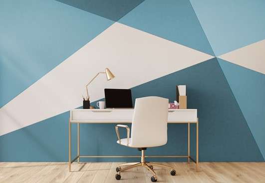 Discover 15 Modern Office Decor Ideas to Elevate Your Workspace 11 Geometric Accents