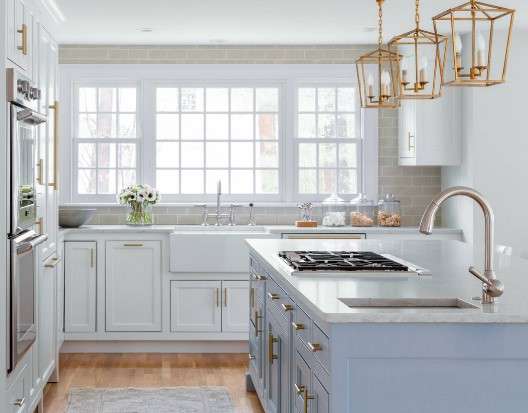 12 Modern Kitchen Color Ideas for a Stylish Look 10 Gray and Rose Gold
