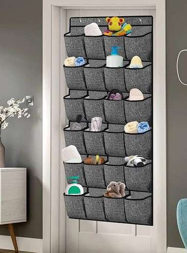 15 Shoe Storage Ideas for Small Spaces That Will Transform Your Home 22 Hanging Shoe Nets