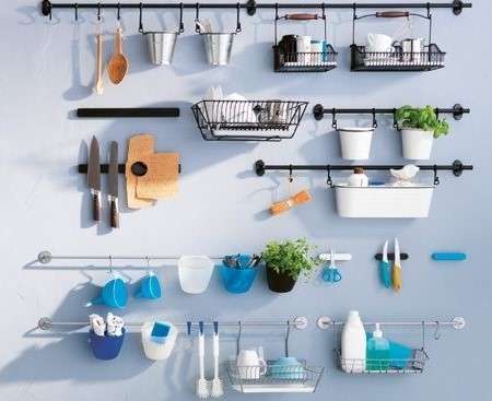 Creative Solutions: 12 Clever Kitchen Storage Ideas for Small Spaces 15 Hooks and Bins