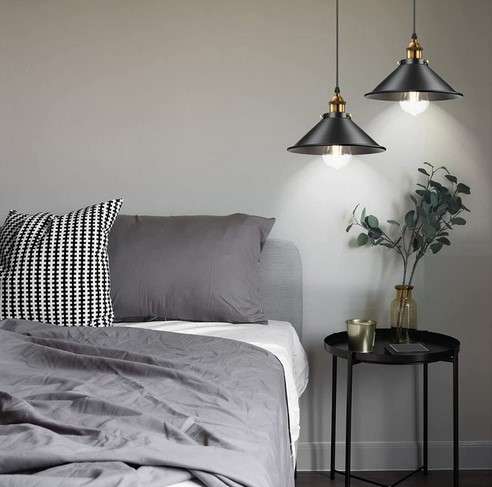 12 Hanging Lamp Ideas for Bedroom 9 Industrial Hanging Lamp