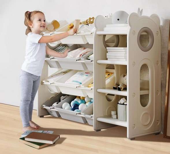 12 Genius Toy Storage Ideas for a Tidy Living Room 10 Magazine Rack