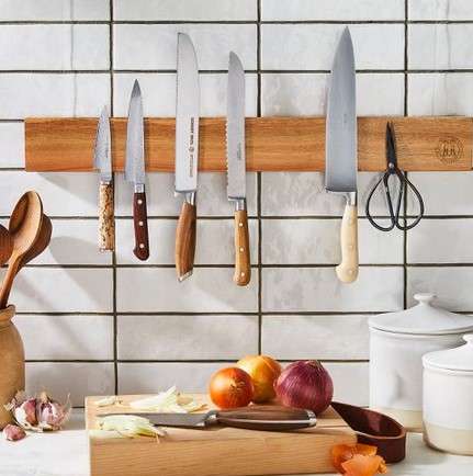 Creative Solutions: 12 Clever Kitchen Storage Ideas for Small Spaces 23 Magnetic Strips