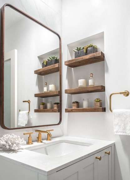 Maximize Space with a Recessed Floating Shelf