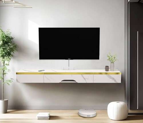 20 Floating Shelf Design Ideas To Transform Your Home 38 Maximize Space with a Wall-Mounted Shelf with Drawers