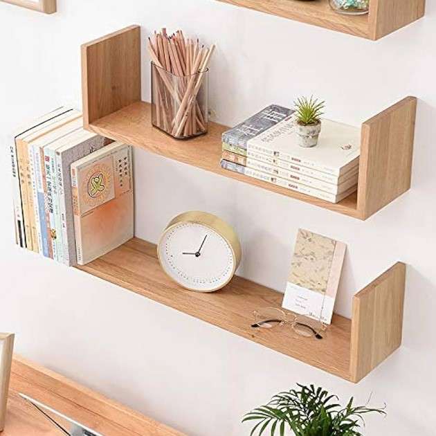 20 Floating Shelf Design Ideas To Transform Your Home 2 Maximize Storage Space with a Wall-Mounted Floating Shelf