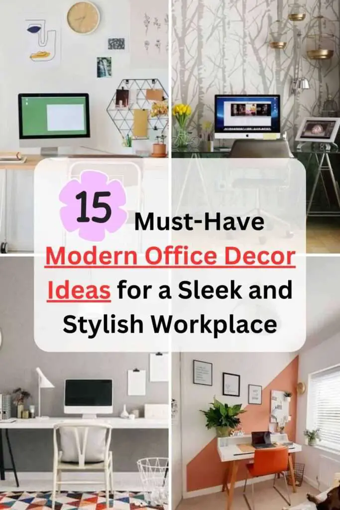 Must-Have Modern Office Decor Ideas for a Sleek and Stylish Workplace