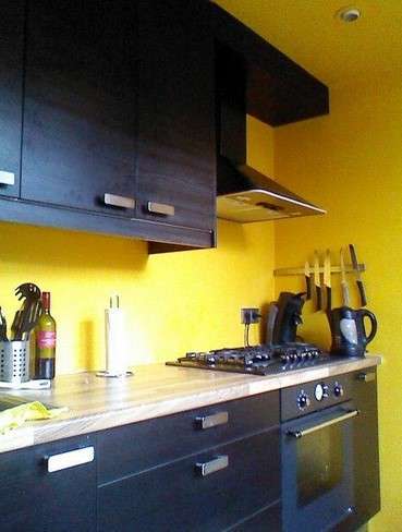 12 Modern Kitchen Color Ideas for a Stylish Look 9 Mustard Yellow and Black