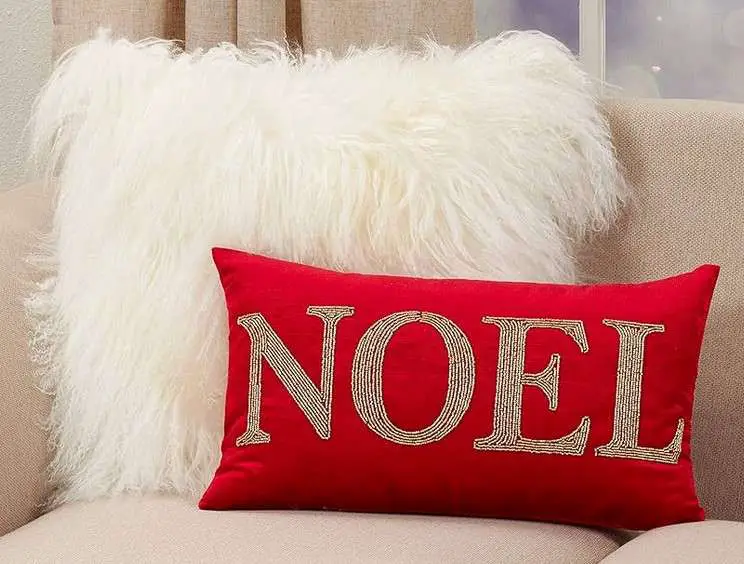 17 Christmas Pillow Covers for a Festive Holiday Home 31 Noel Pillow Cover