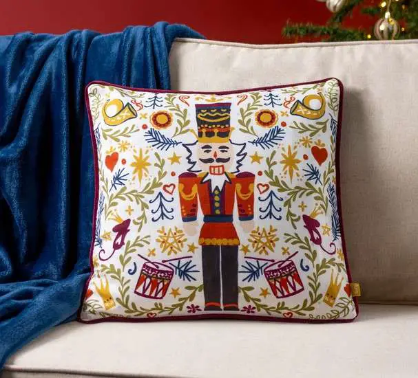 17 Christmas Pillow Covers for a Festive Holiday Home 29 Nutcracker Pillow Cover