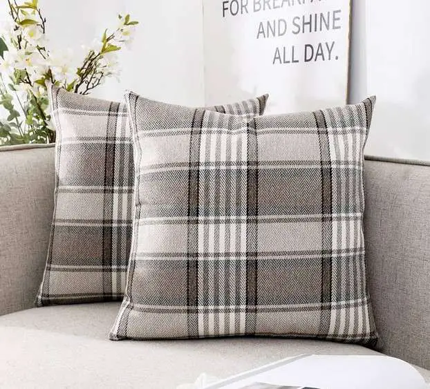 Plaid Pillow Cover