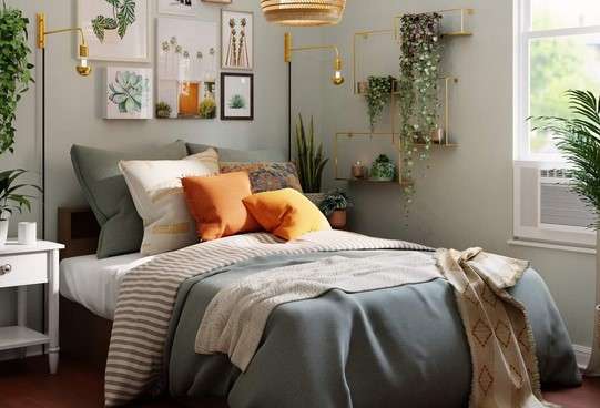 14 Brilliant Modern Small Bedroom Interior Ideas for Every Home 23 Plants