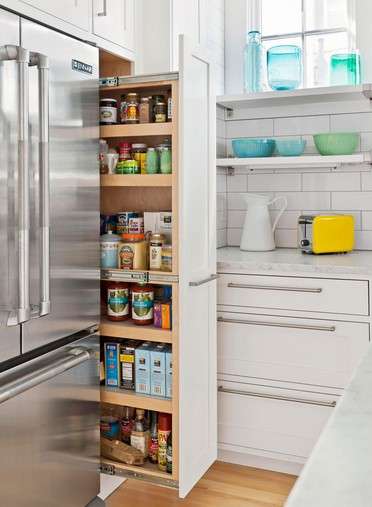 Creative Solutions: 12 Clever Kitchen Storage Ideas for Small Spaces 1 Shelves To Create Vertical Storage