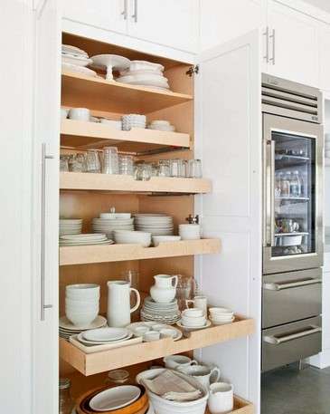 13 Kitchen Cabinets to Ceiling Ideas for a Stylish, Functional Space 10 Sliding Shelvess