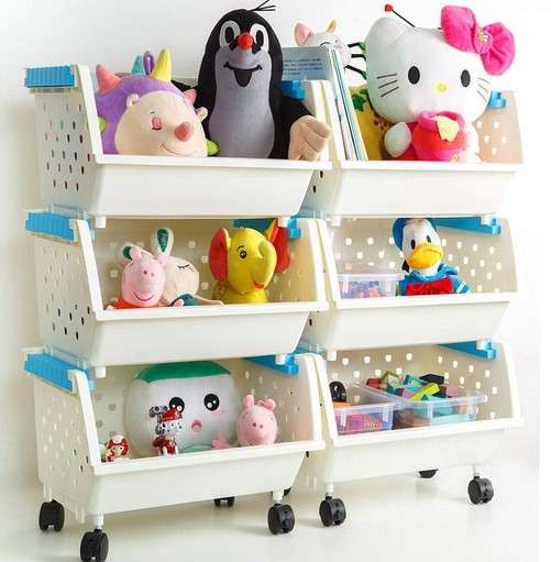 12 Genius Toy Storage Ideas for a Tidy Living Room 22 Stackable Bins