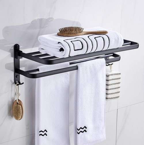 14 Bathroom Storage Ideas That Will Transform Your Morning Routine 5 Towel Racks