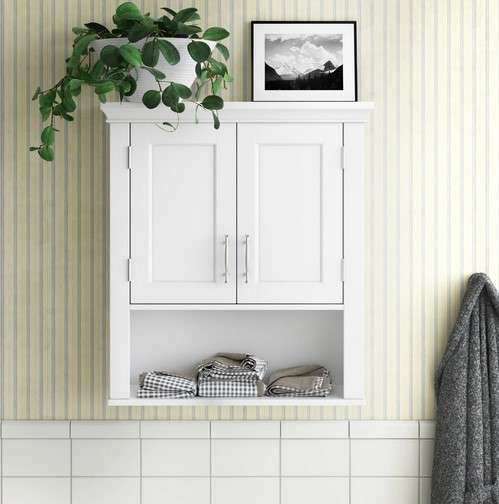 14 Bathroom Storage Ideas That Will Transform Your Morning Routine 9 Wall-Mounted Cabinets