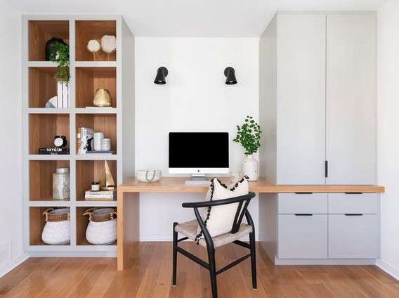 15 Inspirational Home Office Designs for Maximum Productivity 9 Wall Storage home office design