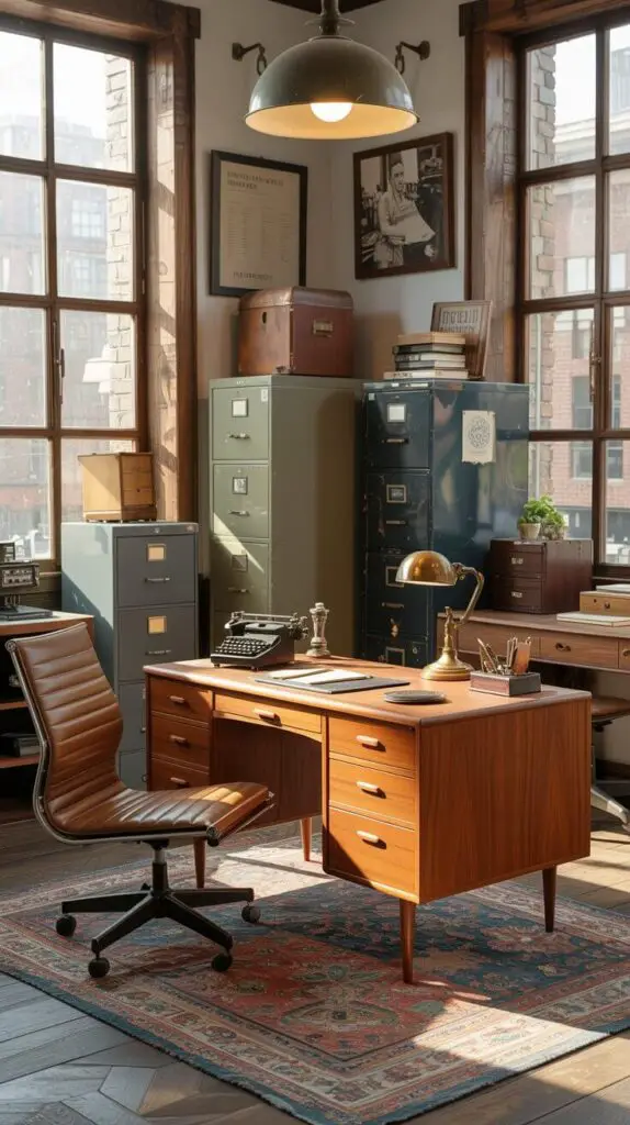 Vintage Office Furniture Ideas That'll Actually Make You Want to Work 1 Why Bother with Vintage Anyway