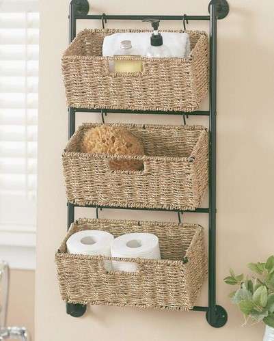 14 Bathroom Storage Ideas That Will Transform Your Morning Routine 1 Hanging Baskets