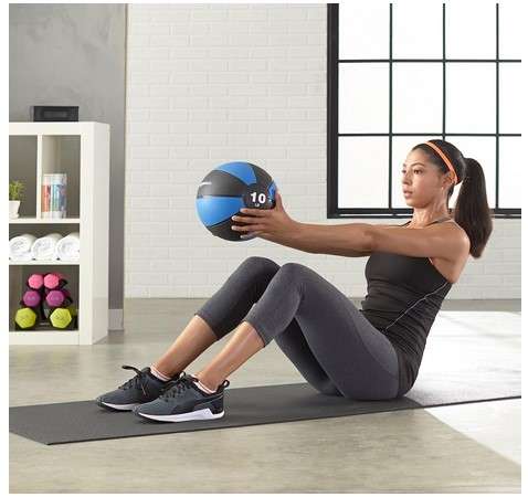 Top 10 Home Gym Equipment for Small Spaces 13 Amazon Basics Medicine Ball for Workouts Exercise Balance Training