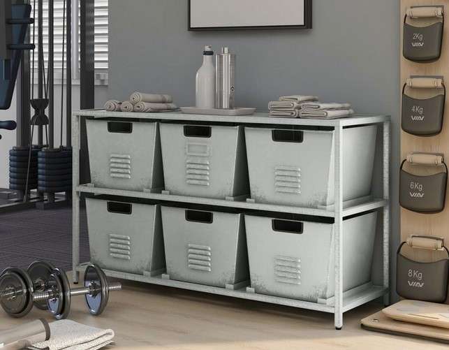 12 Home Gym Organization Ideas to Maximize Your Workout 6 Embrace Storage Containers