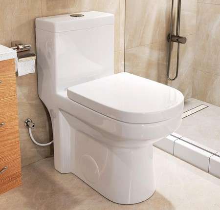 HOROW HWMT 8733 Small Compact One Piece Toilet For Bathroom