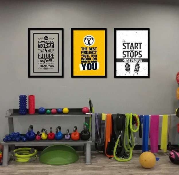 Decorating Tips for a Fitness-Focused Home Gym: Turn Your Space into a Workout Haven 3 Inject Personality with Artwork