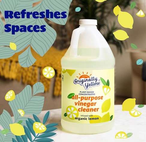 The Best Products for Toilet Seat Cleaning 5 Originally Yellow All Purpose Cleaning Vinegar for Home Floor Cleaning Solution