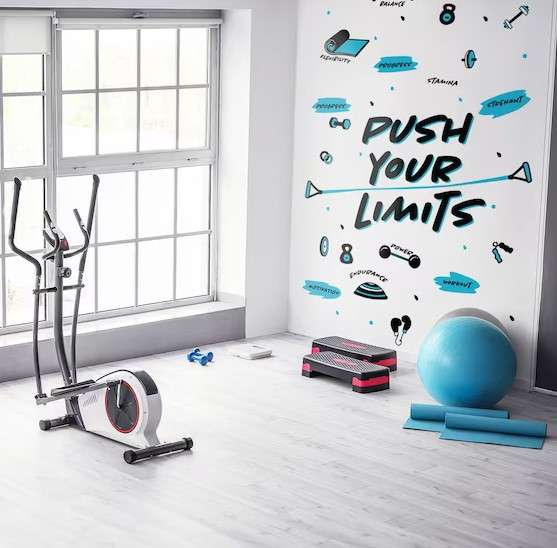 13 Decorations for Home Gym Ideas - Boost Your Workout Space 6 Playful Ambiance Wall Decals home gym