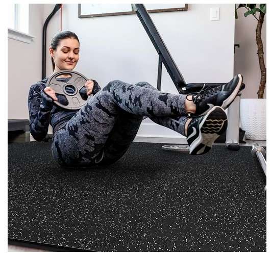 SUPERJARE 0.4 Inch Gym Flooring for Home Gym