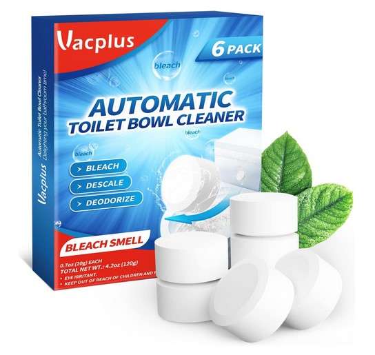 Vacplus Toilet Bowl Cleaner Tablets 6 PACK