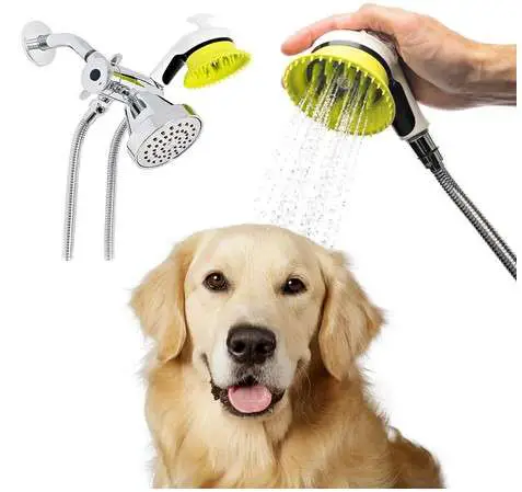 Wondurdog Quality Indoor and Outdoor Dog Wash Kit for Shower and Garden Hose