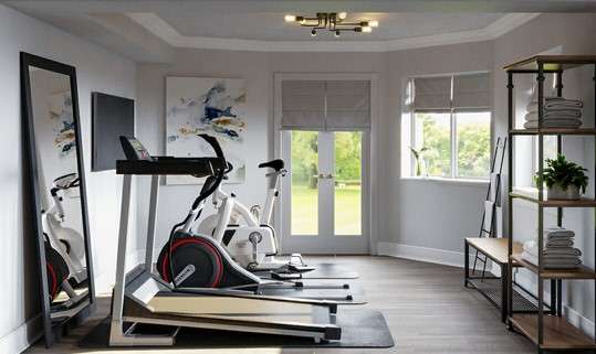 12 Home Gym Organization Ideas to Maximize Your Workout 12 light in gome gym