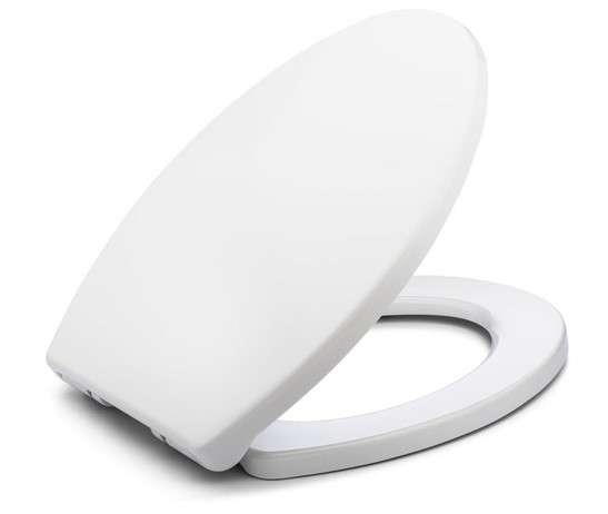 Best Non Moving Toilet Seats - The Search Ends Here 5 BATH ROYALE BR237 00 White MasterSuite Elongated Toilet Seat Slow Close 1