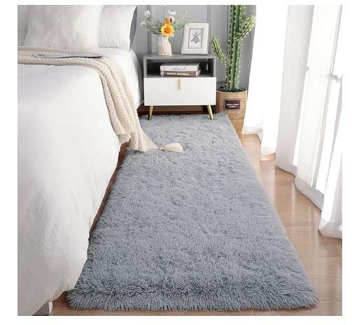 Chicrug Soft Runner Rugs for Bedroom Living Room Plush Fluffy Rug 2x6 Feet