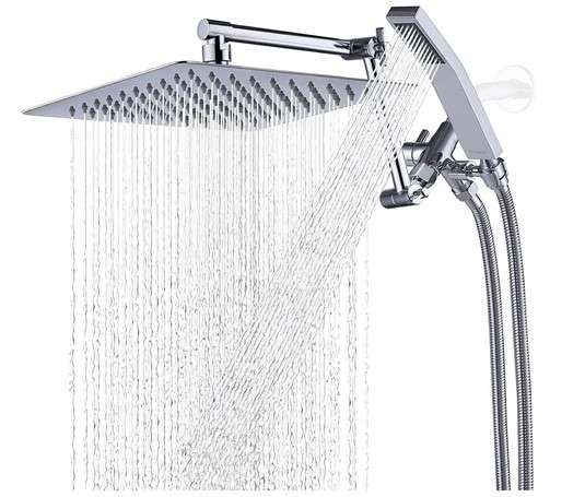 Rainfall Shower Head with Handheld: The Ultimate Guide 7 G-Promise All Metal 10 Inch Rainfall Shower Head with Handheld Spray