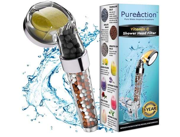 PureAction Vitamin C Shower Head with Hose Replacement Filters