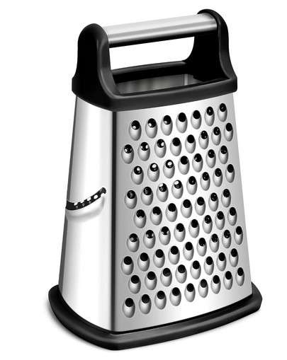 Rainspire Professional Box Grater, Cheese Grater Box for Kitchen Stainless Steel with 4 Sides