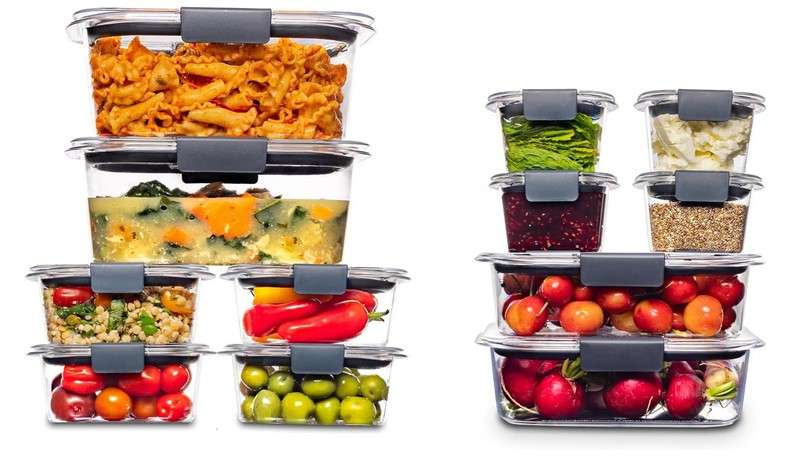 Rubbermaid Brilliance BPA Free Food Storage Containers with Lids