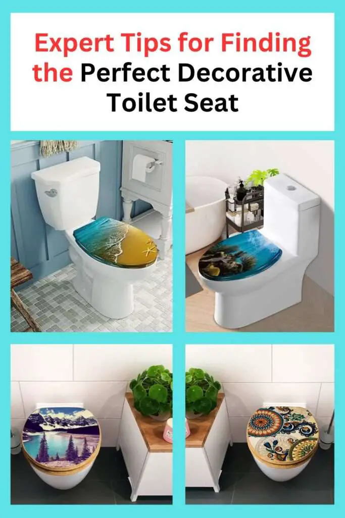 decorative toilet seat