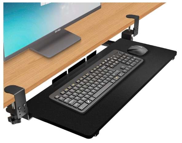 A keyboard tray to reduce strain on your wrists